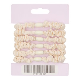 Oz Essentials Small Scrunchie 6 Pack - Cream