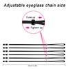 VOOGLASS Glasses Strap(6 PCS) Sports Eyeglass Strap,Adjustable Sunglasses Lanyard Neck