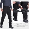 Toomett Mens Winter Hiking Snow Pants Waterproof Insulated Fleece Lined