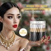 60 Pieces Lash Shampoo Brushes with Container, Eyelash Extension Cleansing