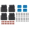 AUTOKAY 4Pcs 3-Pin Ignition Coil Pack Connector Plug Housing Compatible