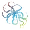 CafePress Colorful Octopus Silhouette Sticker Square Bumper Sticker Car Decal