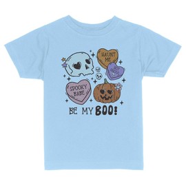 Be My Boo Toddler Kids T-Shirt 3T Light Blue