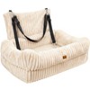 Pawaboo Dog Car Seat Bed, Memory Foam Booster for Medium/Large