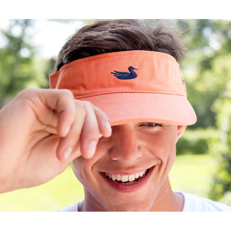 Southern Marsh Visor, Tangerine with Navy, 0