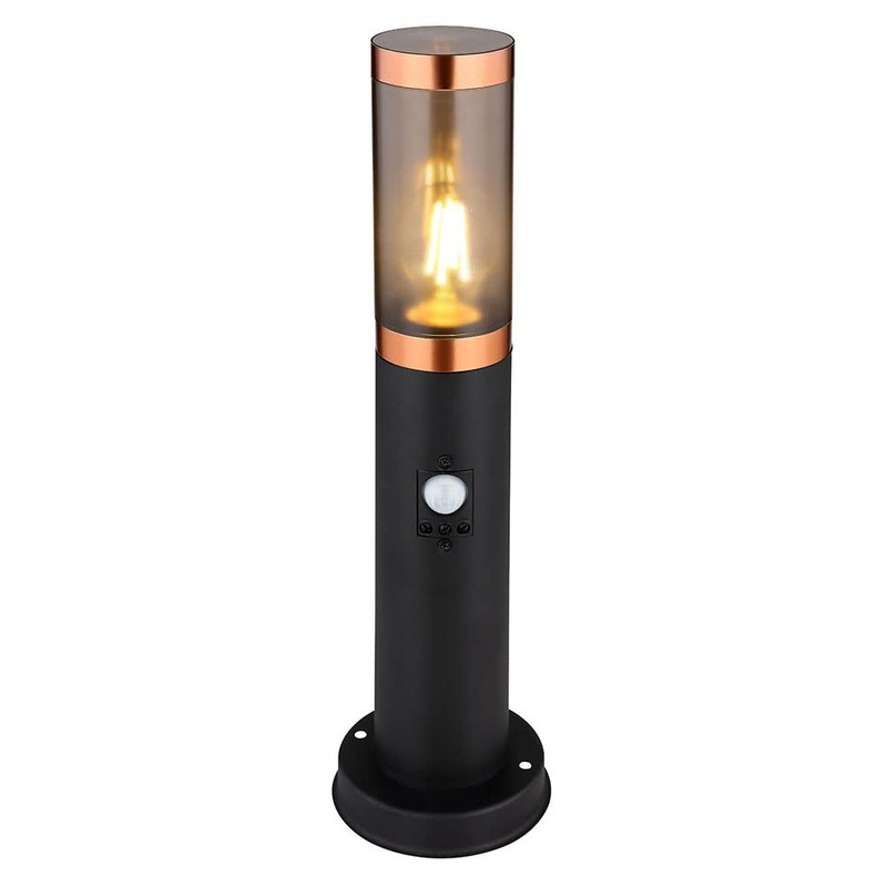 GLOBO LIGHTING Floor Lamp Outdoor Lighting Base Light Smoke Copper