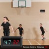 QWORK® Portable LED Sports Scoreboard 0-99 with Adjustable Brightness, Remote