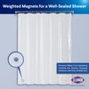 CLOROX Shower Curtain Liner, Premium Medium-Weight Durable Waterproof 6g PEVA