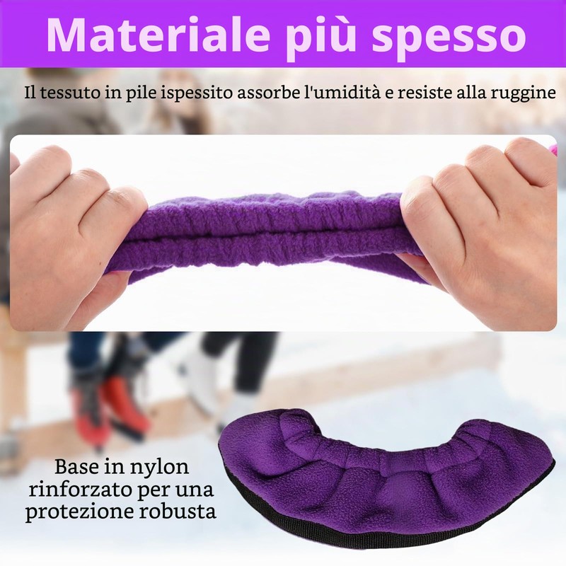 HTTDSLF 1 Paia Protezioni per Lame per Pattini da Ghiaccio,