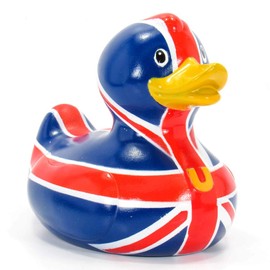 Brit Rubber Duck Bath Toy by Bud Duck | Elegant Gift Packaging - British and Proud! | Child Safe | Collectable