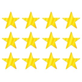 Beistle Metallic Star Cutouts (Gold)