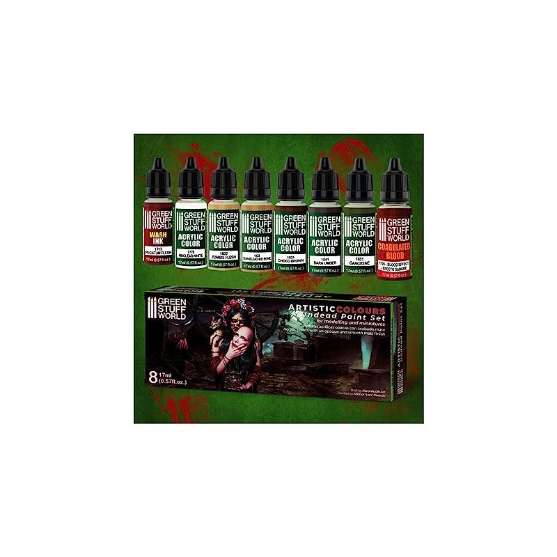 Green Stuff Set No Dead Paint Set (Box x 8