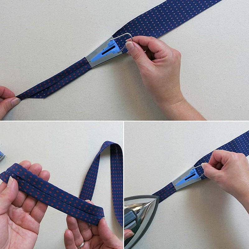 4PCS Binding-Quilting-Fabric Bias Binding Maker Set - Plastic and Metal