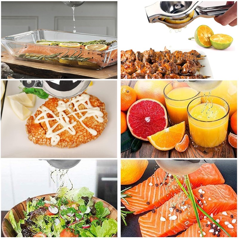 Lemon Squeezers, DALOMGZL Stainless Steel Manual Citrus Squeezer, Lime Squeezer