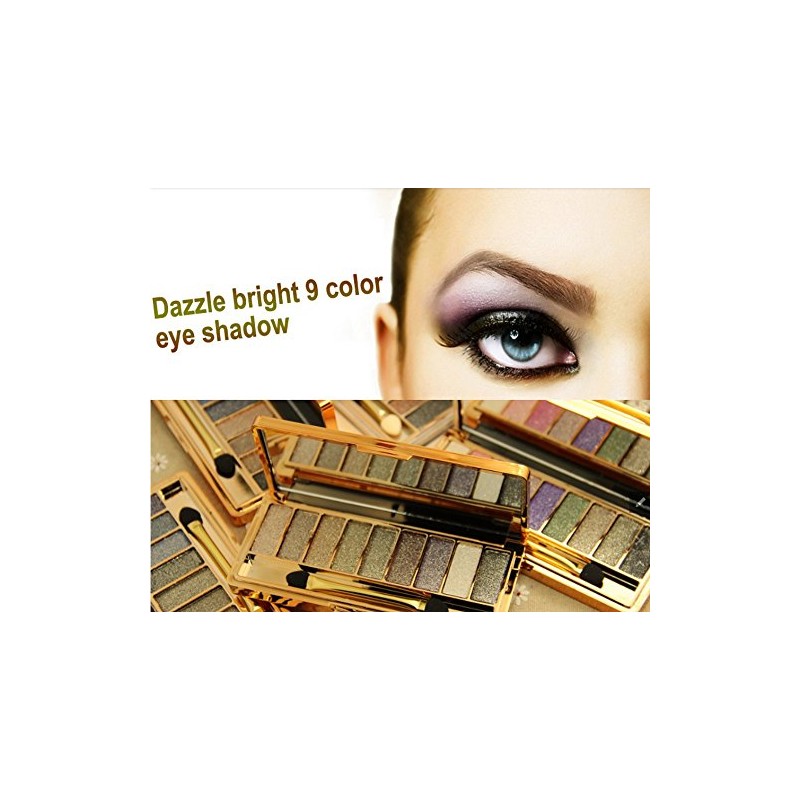 9 Colors Diamond Bright Colorful Makeup Eye Shadow Palette Set