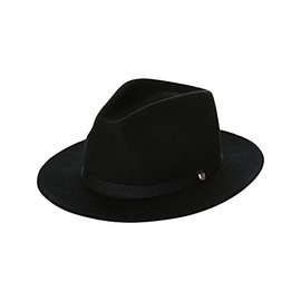 Brixton Messer Packable Fedora Black/Black, L