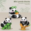 YANGUN Mini Panda Building Blocks, 3-Piece Panda Clamping Building Blocks