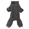 Dog Striped Pajamas Classic Black White Stripe Lightweight Full Coverage