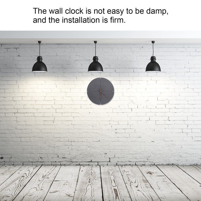 Nordic Style Simple Wooden Wall Clock Quartz Movement Wall Clock