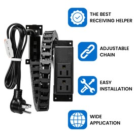 Briidea Drawer Outlet Kit with Two 15Amp AC Outlets, a Necessary Storage Assistant for Bathroom, Bedroom, Kitchen