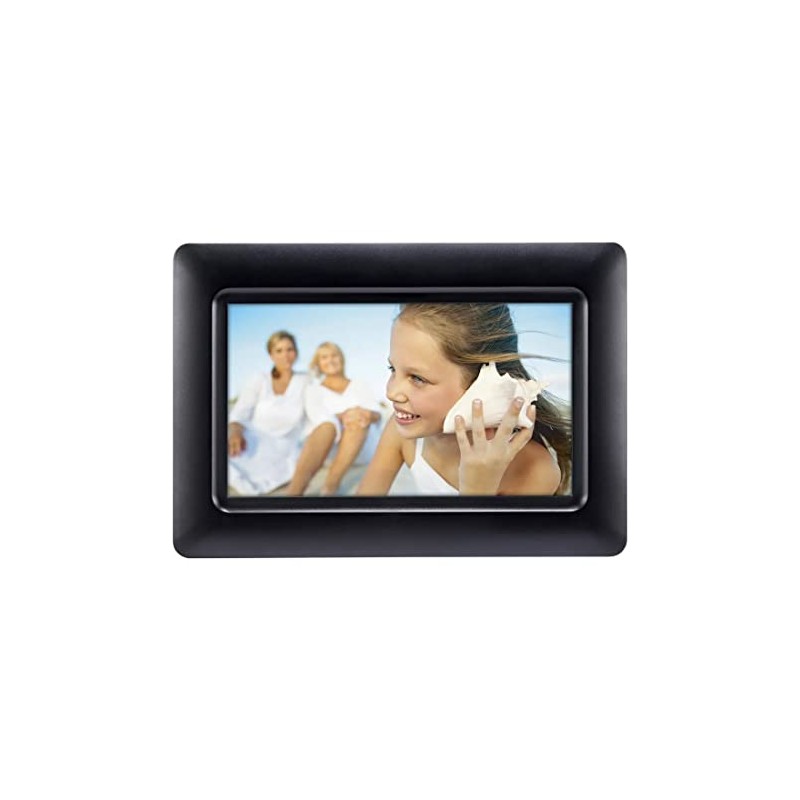 Polaroid 074-15-0117 Digital Photo Frame 7" Screen - Black