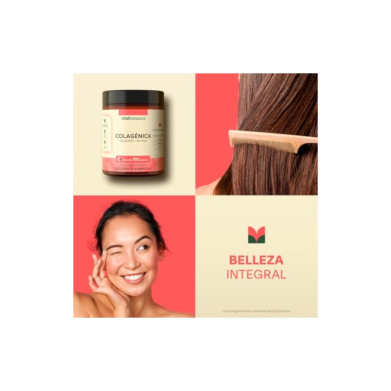 Colágeno Hidrolizado Biotina Zinc Vital Botanics