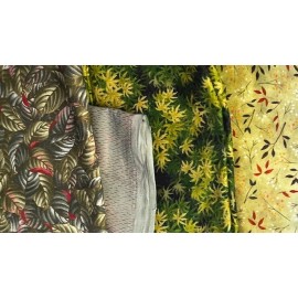 Mix Lot Surprise Variety Pack bundle 5 YARDS FABRIC Mix Assortment leaf patterns LEAVES