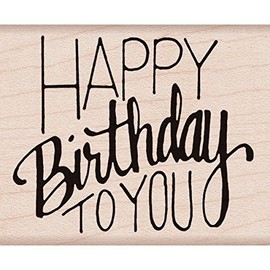 Hero Arts F6068 Wood Stamps, Happy Birthday to You