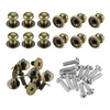 sourcing map 6mm Head Dia. Round Knobs Pull Handle, 12pcs