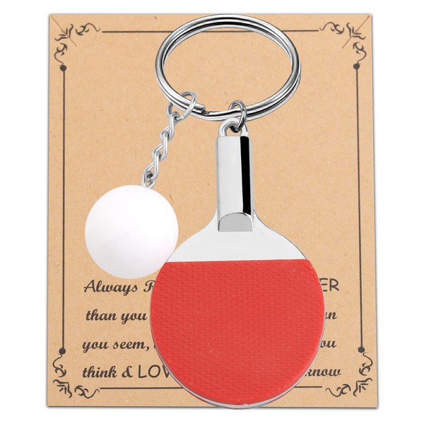 FUSTMW Table Tennis Gifts Keychain Ping Pong Lovers Gifts Ping