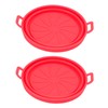 2 PCS Fryer Silicone Basket Nonstick Silicone Liners Fryer Pot