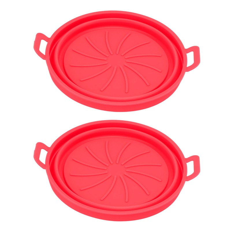 2 PCS Fryer Silicone Basket Nonstick Silicone Liners Fryer Pot