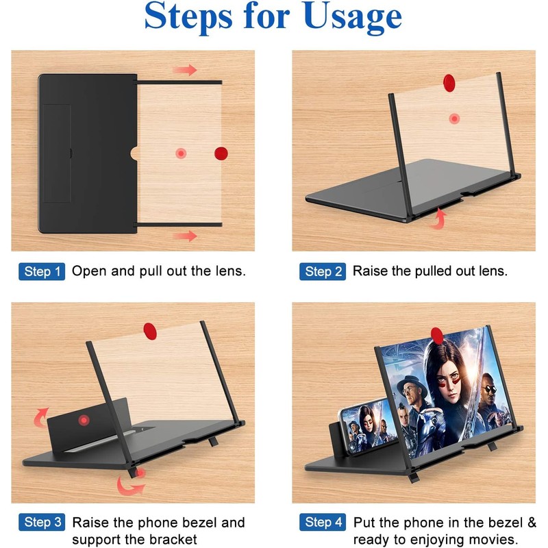 16" Screen Magnifier – 3D HD Cell Phone Magnifing Screen
