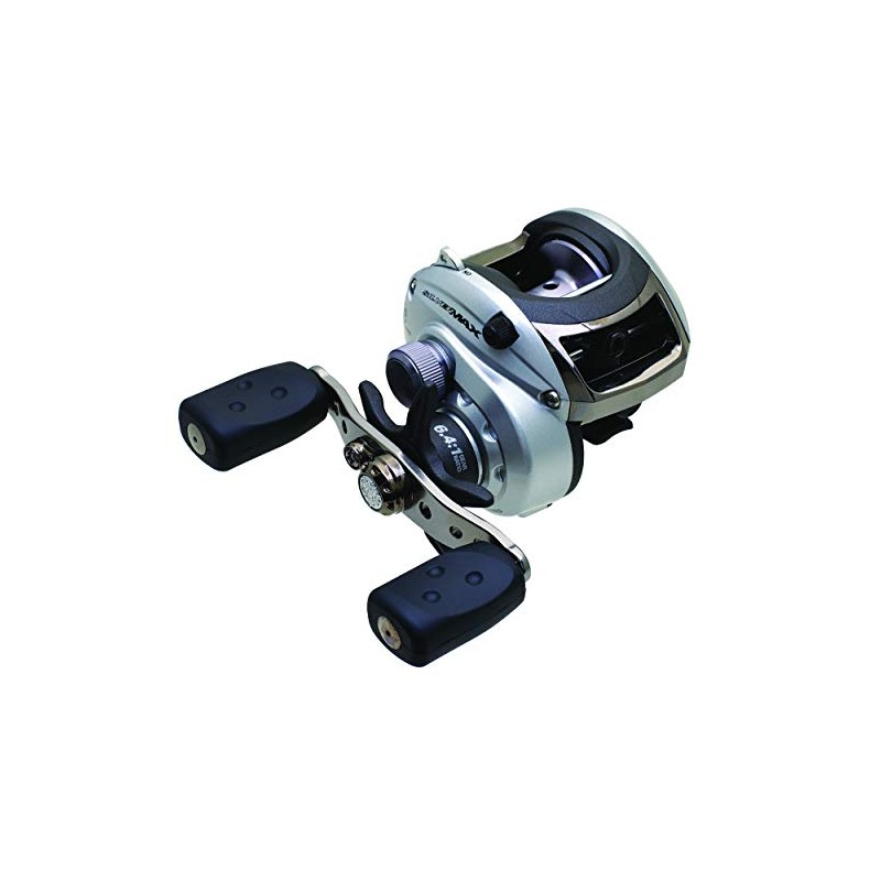 Abu Garcia Plata Máx Perfil Bajo Carrete Negro Blanco