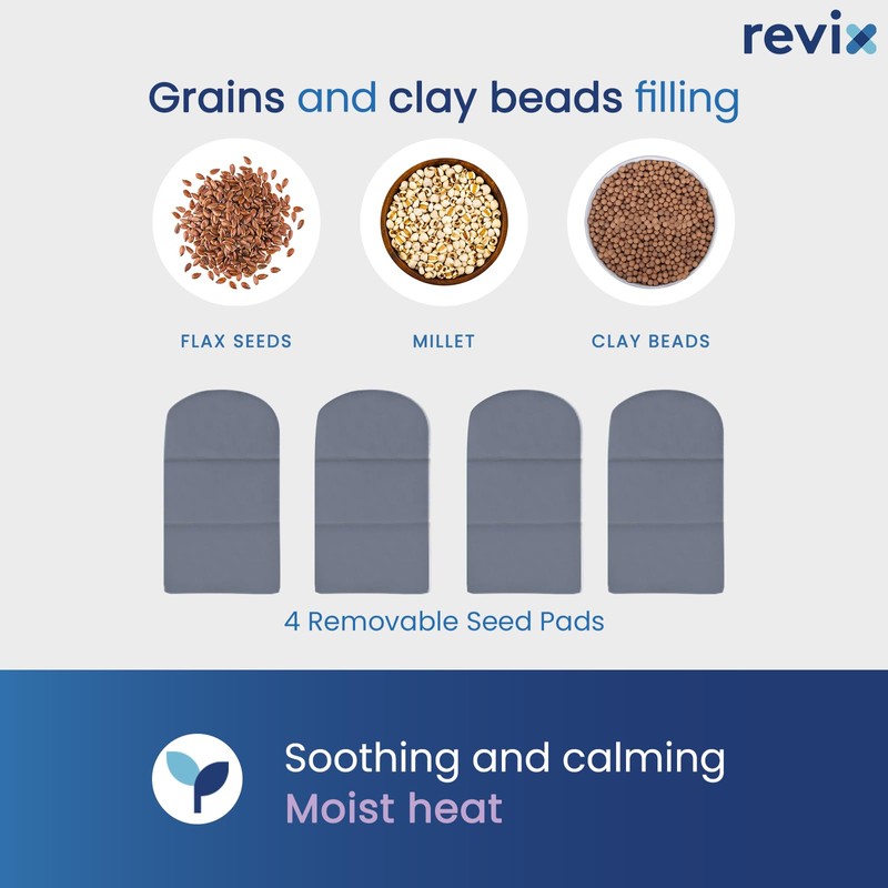 REVIX Microwavable Heating Mittens for Hand and Fingers, Heated Hands