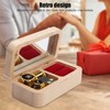Mechanical Wooden Music Box Jewelry Ring Box Home Ornament Gifts