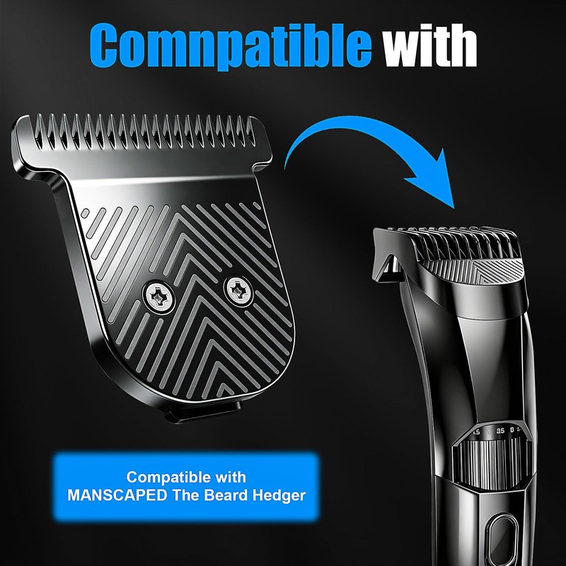 2 Pack Replacement T-Blade Compatible with MANSCAPED The Beard Hedger