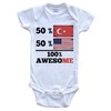 Turkish American Baby Bodysuit Bundle (3 Piece Set), 3-6 Months