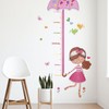 Height Chart Growth Record Sticker - Umbrella Girl Kids' Room 2ea