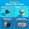 Spare Queen Hot Tub Chlorine Cartridges Replacement for Frog Floating