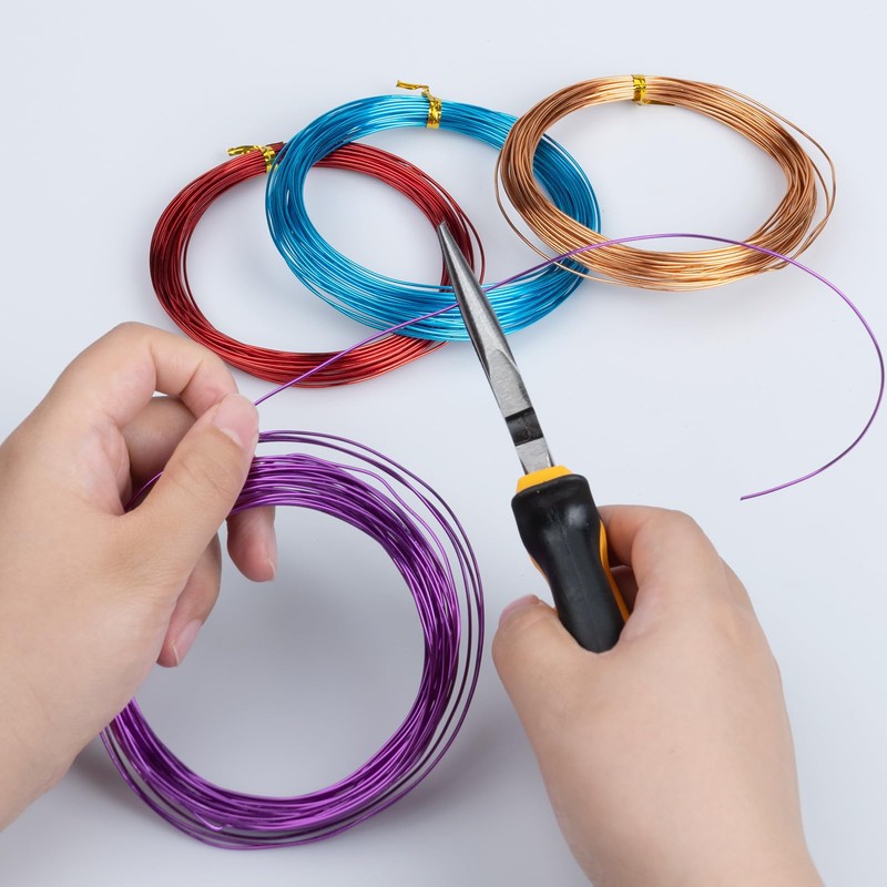 131ft/ 40m Color Aluminum Craft Wire, Thin Metal Wire for