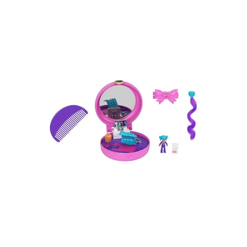MATTEL Sleepover Clip and Combcompact Polly Pocket