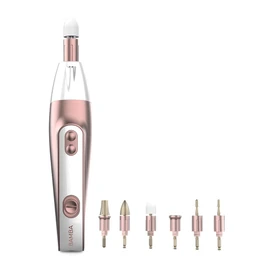 Cecotec Bamba PinkyCare 700 Perfect Nails Electric Manicure and Pedicure Kit - Seven Interchangeable Heads, Five Speeds and Two Directions of Rotation, Ergonomic Design, Includes Case
