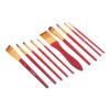 11Pcs Acrylic Paint Brushes Seamless Interface Strong Water Absorption Smoothly