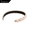 SXQLYH Headband Padded Checked Fabric Headband - Padded Women's Hair