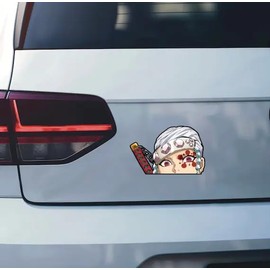 Anime Peeker Stickers for Car, Laptop etc. Pack of 2, 12 cm, Weatherproof and UV-Resistant (Tengen)
