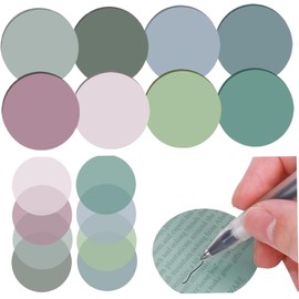 Notas Adhesivas Transparentes 400PCS 8 Colores Surtidos Notas Adhesivas Translúcidas Autoadhesivas Notas Adhesivas Redondas Impermeables Notas Adhesivas Transparentes Tipo 1
