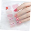 OHPHCALL 3pcs DIY Nail Art Stickers Full Nail Cover Fake
