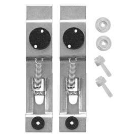 BITS4REASONS TRADE PLATE HOLDERS (NUMBER PLATE) NEW CLIP ON COVER UP KIT 1 SINGLE PLATE SET (1 PAIR 2 BRACKETS)