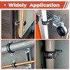 6 Pcs 1.3-1.4 Inch Split Ring Pipe Hanger, 32-36mm Heavy